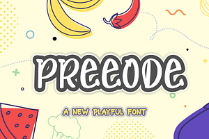 Preeode A New Playful Font