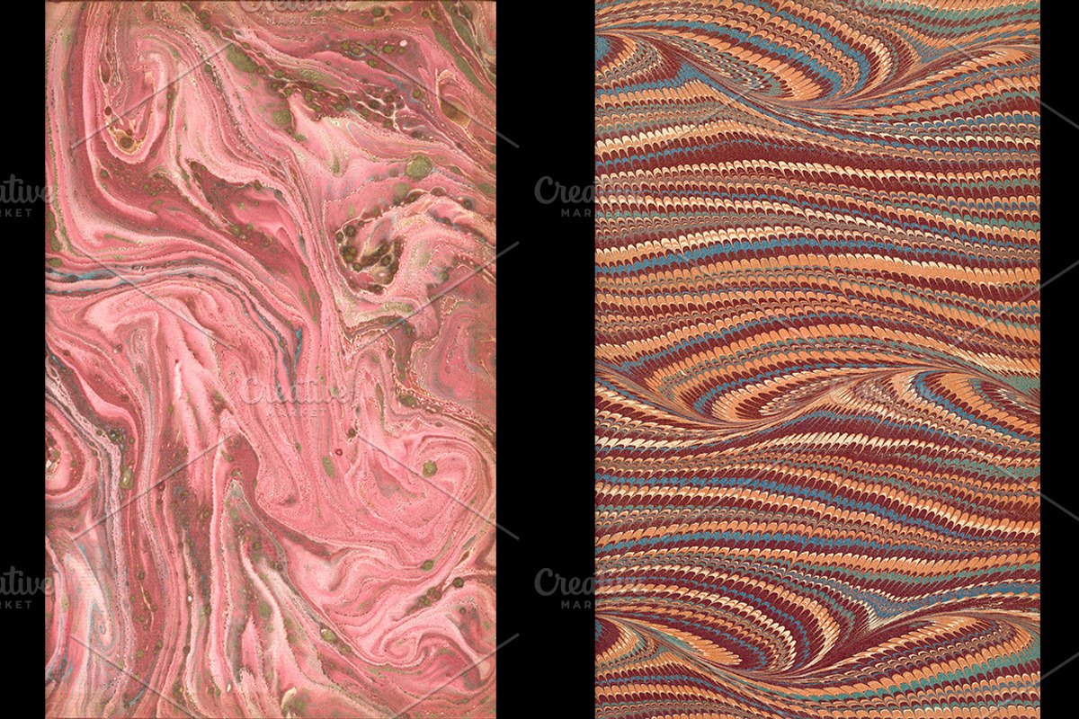 Antique Endpaper Textures, a Texture Graphic by Blue Line Design (Photo 3 of 21)