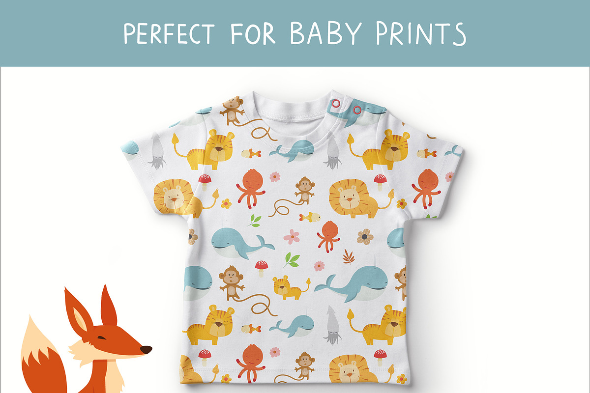 Cute Wild animals Illustration set, an Animal Illustration by Pingebat (Photo 8 of 11)