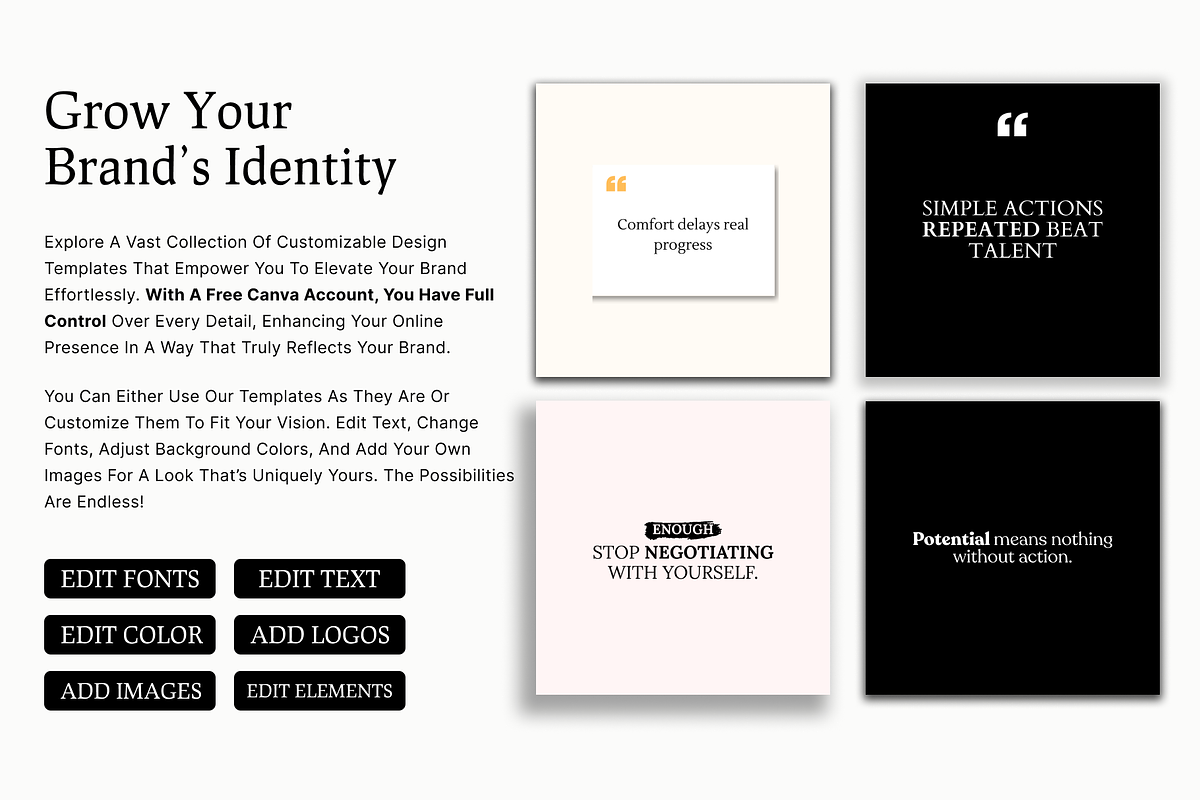 50 INSPIRING INSTAGRAM QUOTES, a Social Media Template by RB Boutique (Photo 10 of 10)