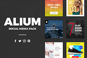ALIUM | Social Media Pack, a Social Media Template by laaqiq (Thumbnail 1 of 7)