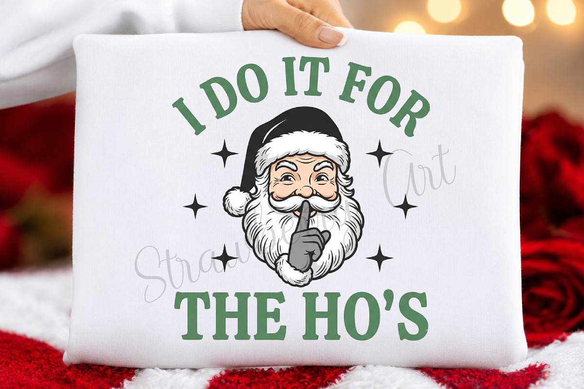 I Do It for The Ho's Funny Christmas, a Seasonal Illustration by DreamCafeArt (Photo 5 of 7)