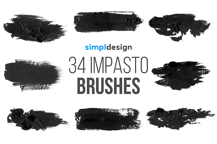 Stamp Impasto Brushes, a Brush Add-On by SimplDesign