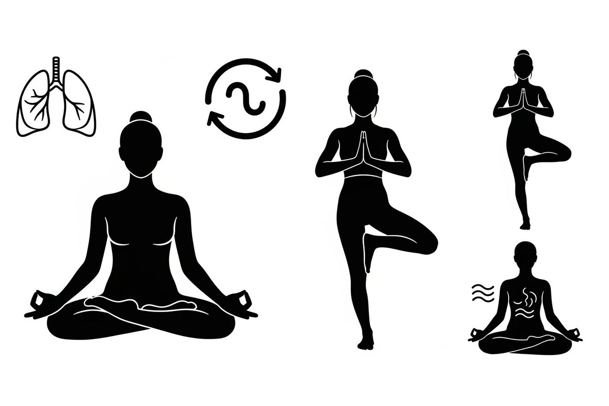 Yoga Meditation Silhouette Vector Bu, an Illustration by Artivon (Photo 39 of 40)
