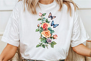 Floral Butterfly Border Clipart, an Illustration by Rose Art (Thumbnail 6 of 8)