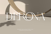 Derona | Modern And Elegant, a Serif Font by Muflieart (Thumbnail 1 of 10)