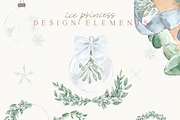 Christmas Watercolor Festive Clipart, an Animal Illustration by January Bloom (Thumbnail 2 of 32)