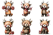 Red Panda with Emotion Clipart, an Illustration by DreamArtGraphic (Thumbnail 4 of 5)