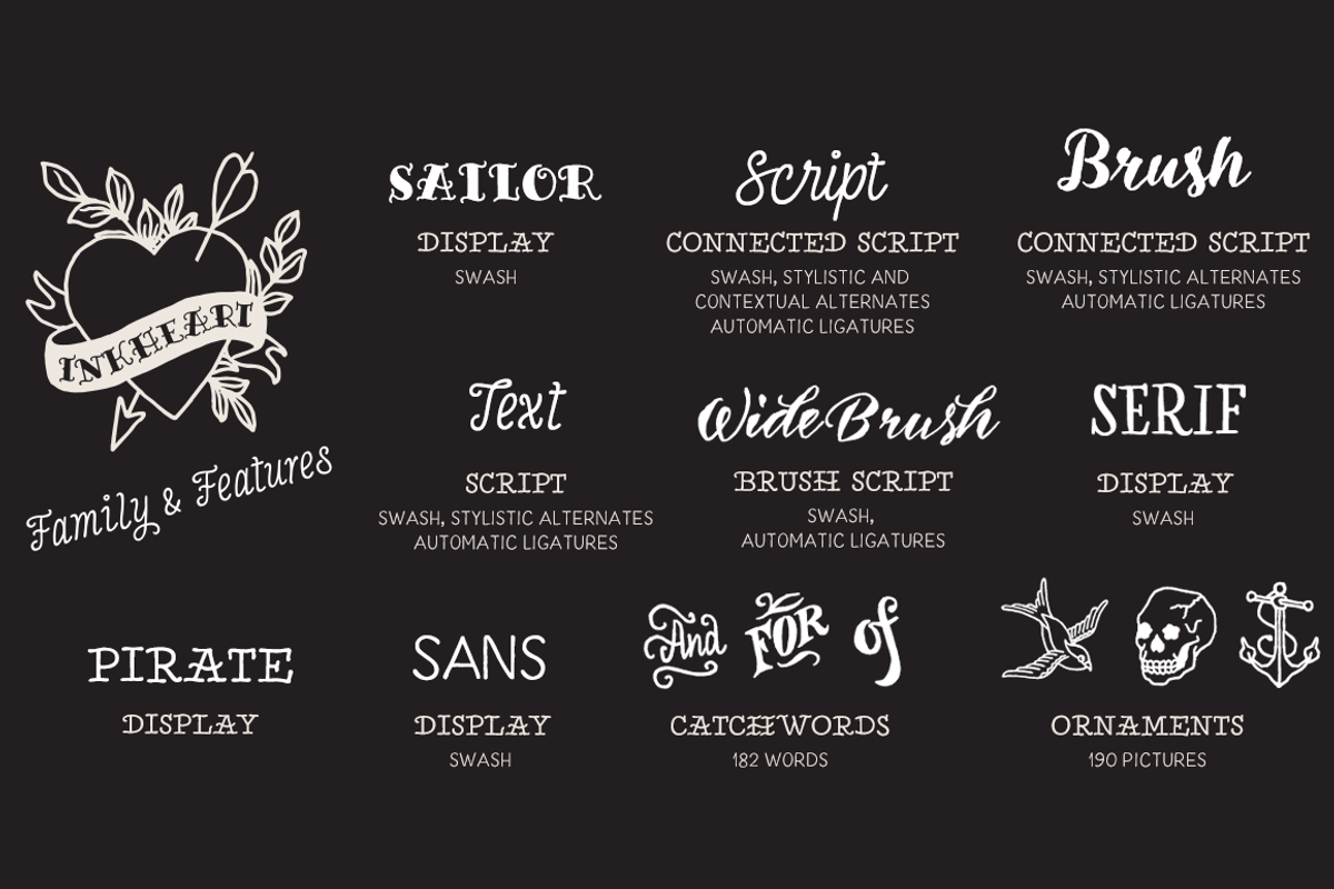 Inkheart Font Collection! preview 5