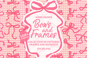 Bows & Frames Hand Drawn Collection