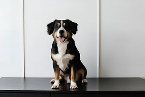 Dog still life photograph, an Animal Photo by ComfortQ