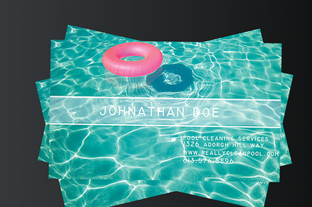 Pool Boy Business Card Template