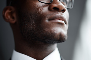 Close up portrait of a confident, a Business Photo by MistyDay