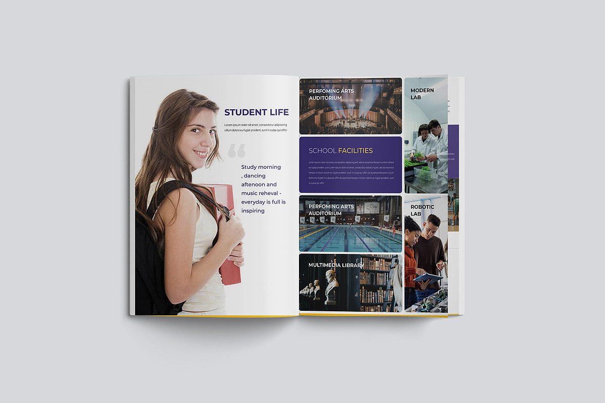 Project School Handbook Template, a Brochure Template by TMint Play (Photo 7 of 8)