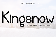 Kingsnow, a Sans Serif Font by FreshTypeINK (Thumbnail 1 of 8)
