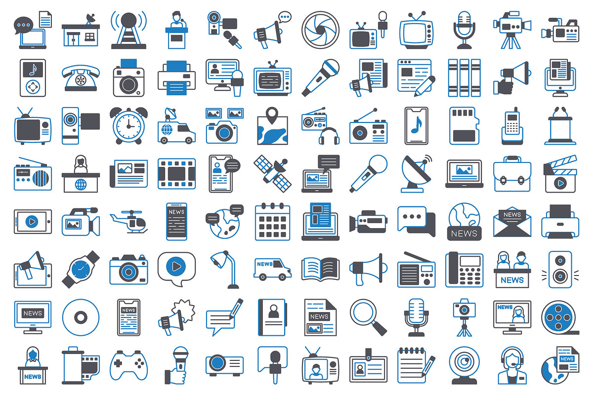 Mass Media Icons Pack, an Icon by Vector Portal (Photo 4 of 5)