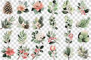 Poinsettia Festive Watercolor Floral, an Illustration by DreamCafeArt (Thumbnail 5 of 7)