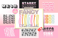 Fancy Stacked Font Bundle