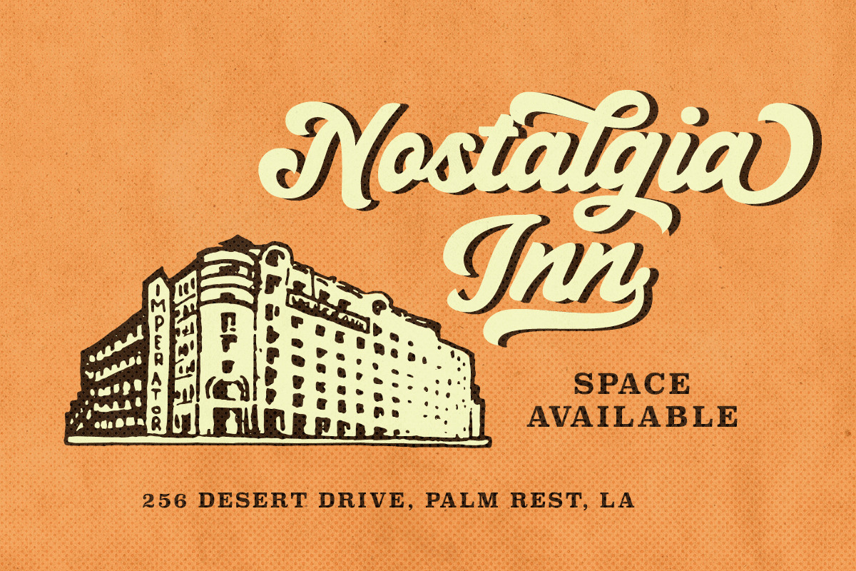 Retro Cooper - Vintage Bold Script, a Script Font by Bale Type (Photo 3 of 9)