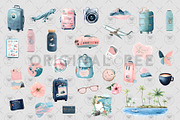 Travel Clipart Collection, an Illustration by BigCakeBee (Thumbnail 3 of 4)