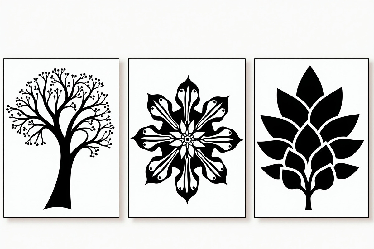 Decorative Tree Floral Nature Tile, a Decorative Illustration by Artivon (Photo 17 of 23)