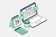 Calendar & Task Management Vector, a Work Illustration by Partikusi Design (Thumbnail 3 of 3)