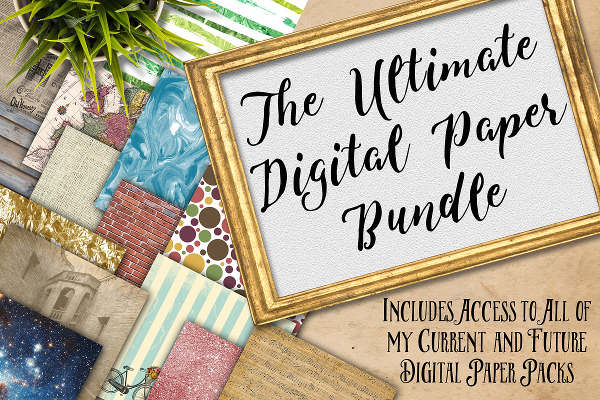 The Ultimate Digital Paper Bundle, a Pattern Graphic by OldMarket Designs (Photo 1 of 12)