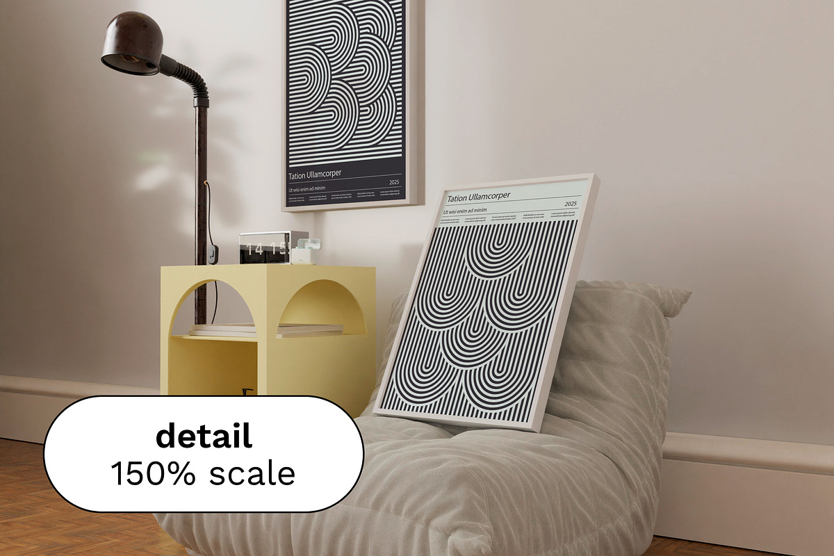 Interior & Frame Mockup Set AYLA, a Household Mockup by Bonumo (Photo 7 of 8)