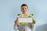 School Timetable for Dinosaur Lovers, a Print Template by Soulprint Mercury (Thumbnail 2 of 2)