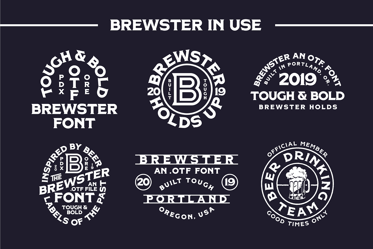 Brewster - Spurred Display Font preview 3