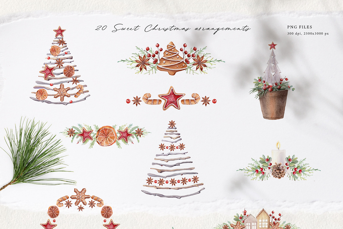 MERRY&SWEET Watercolor set, an Illustration by Lemaris (Photo 3 of 8)
