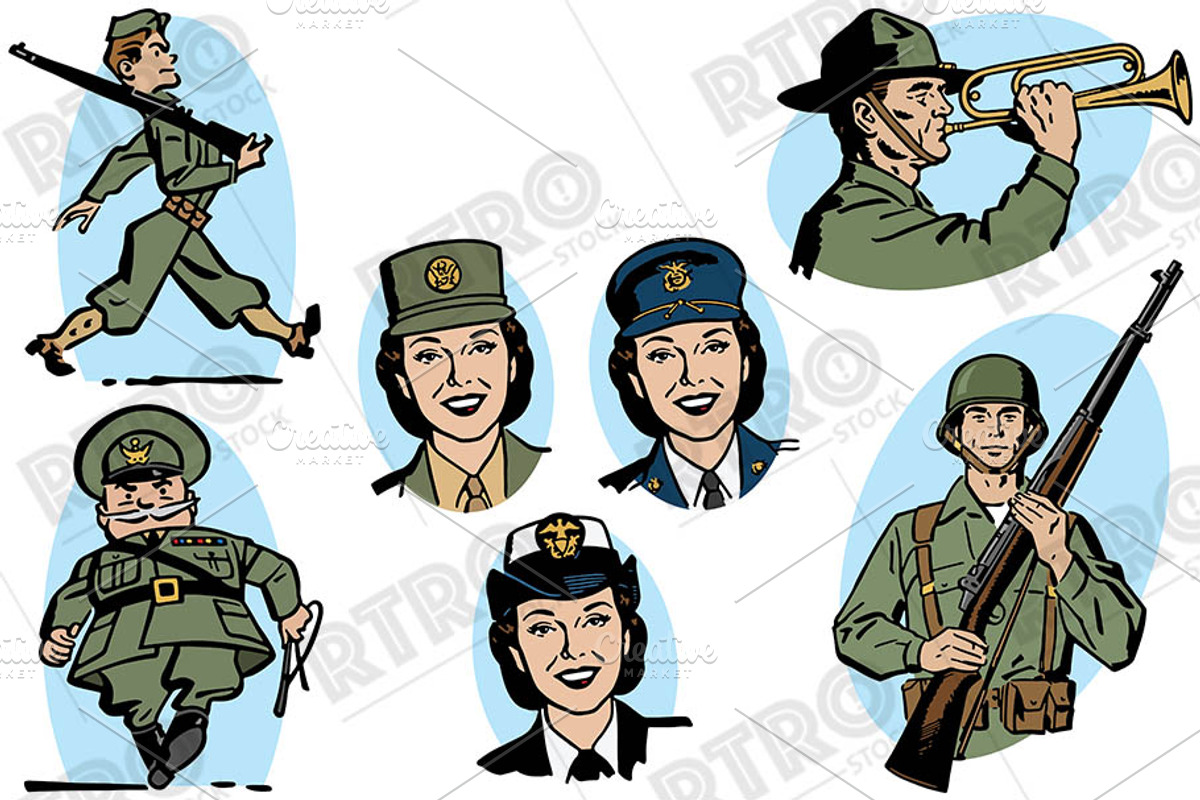 RTRO U.S. Armed Forces 1, an Illustration by RTRO Stock (Photo 4 of 5)