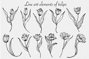 Tulips set SVG, an Object Graphic by mArtstore (Thumbnail 2 of 6)