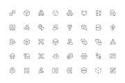 Blockchain outline icons, an Outline Icon by LAFS (Thumbnail 3 of 3)