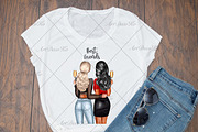 Best Friends Clipart, a Person Illustration by DekoArt (Thumbnail 2 of 6)
