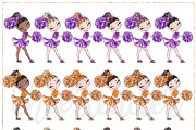 Cheerleader Hand Drawn Clipart, a Sport Illustration by Masha  Studio (Thumbnail 4 of 13)