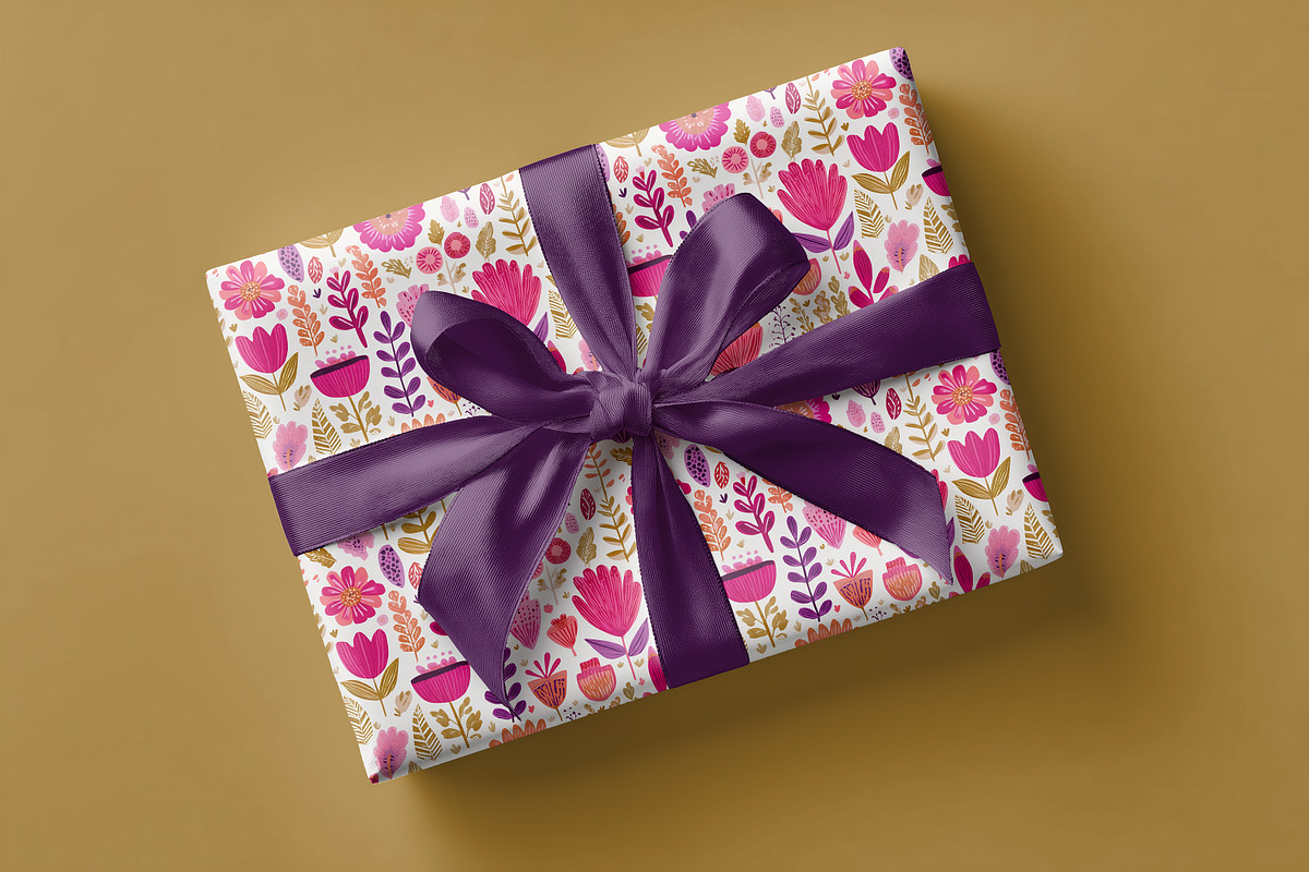 Wrapping Paper Gift Box Mockup, a Packaging Mockup by 1001 mockups (Photo 8 of 8)