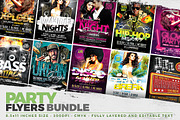 10 Party Flyer Templates + FB Covers, a Flyer Template by Graphicdome (Thumbnail 1 of 5)