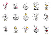 Cute Baby Duck Valentine Clipart, an Illustration by designcity5 (Thumbnail 3 of 5)