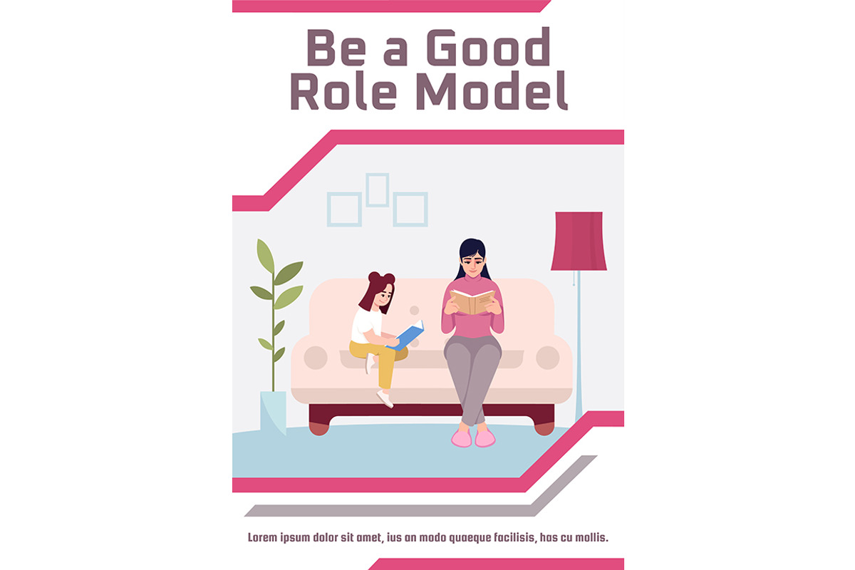 Be good role model poster template, a Flyer Template by IMG Visuals