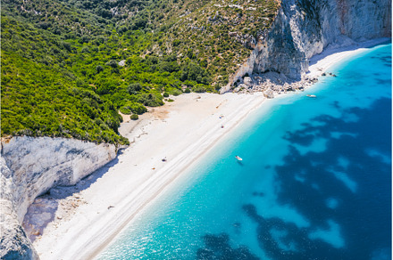 Remote and hidden Fteri beach in, a Nature Photo by Igor Tichonow