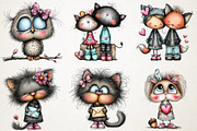 Cute Valentine Animals Clipart Bundl, an Animal Illustration by RobertsArt (Thumbnail 3 of 7)