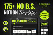 175+ No B.S Premium Notion Bundle, a Templates & Theme by ThePotentialHub (Thumbnail 1 of 8)