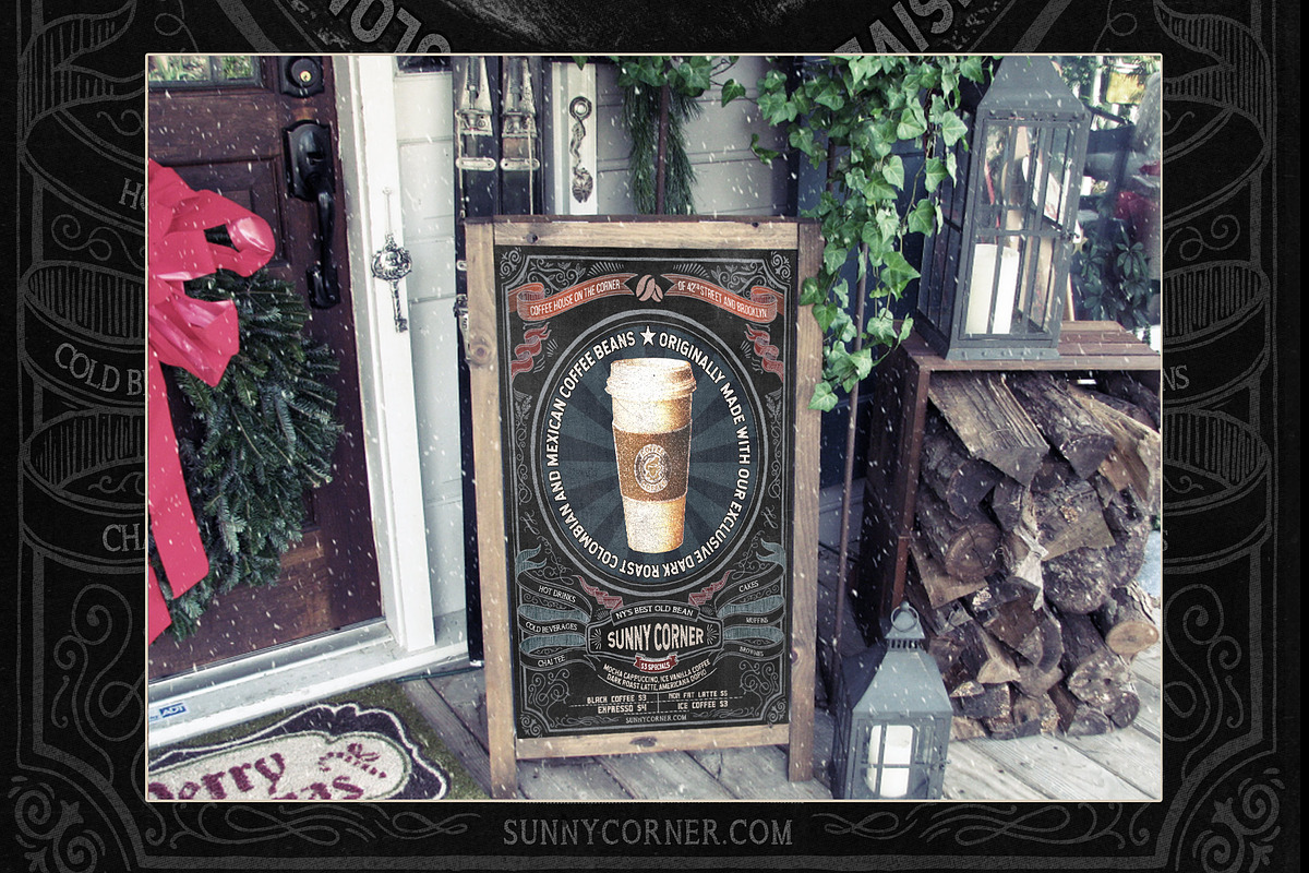 Coffee House ChalkBoard w/8 Graphics, a Household Mockup by the little wonder shop (Photo 11 of 14)
