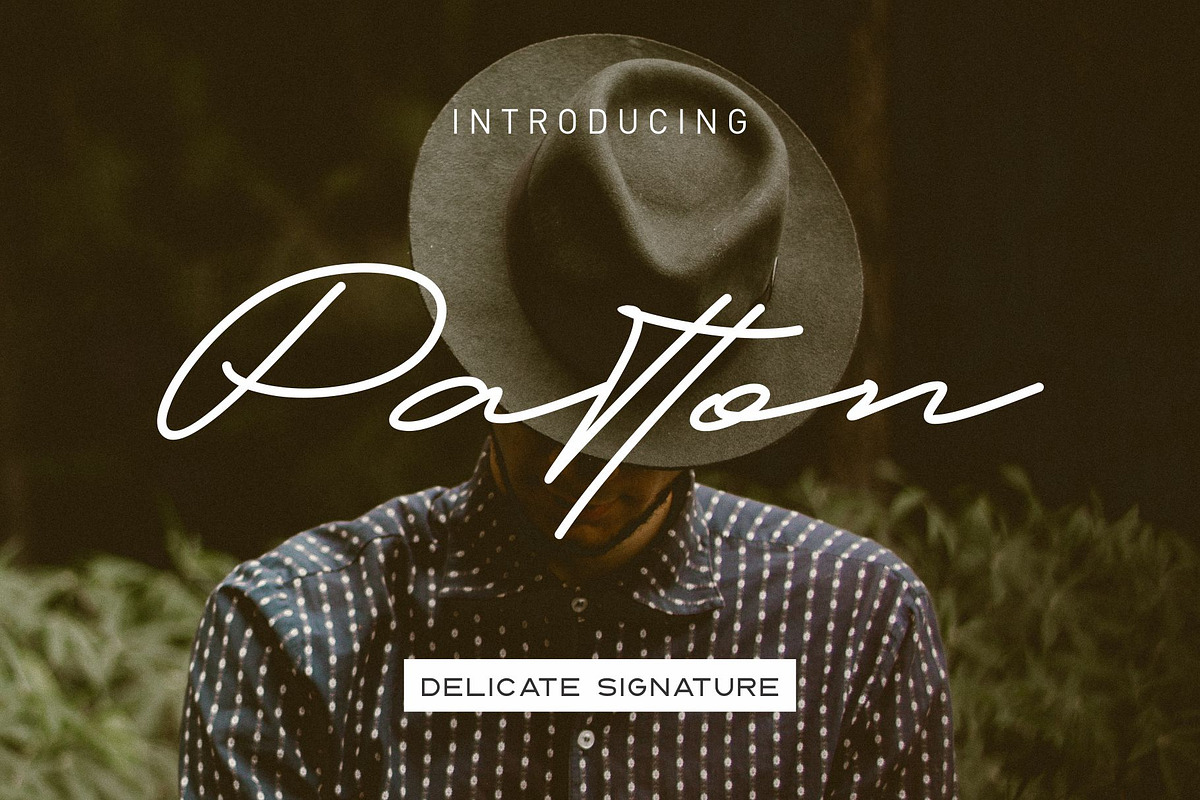 Patton Delicate Signature Typeface