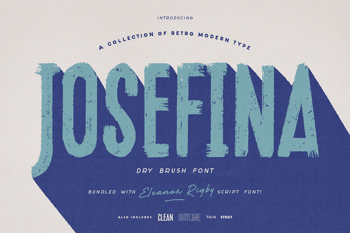 Josefina | Retro Modern Type Bundle, a Sans Serif Font by Ryn Pojas (Photo 1 of 7)