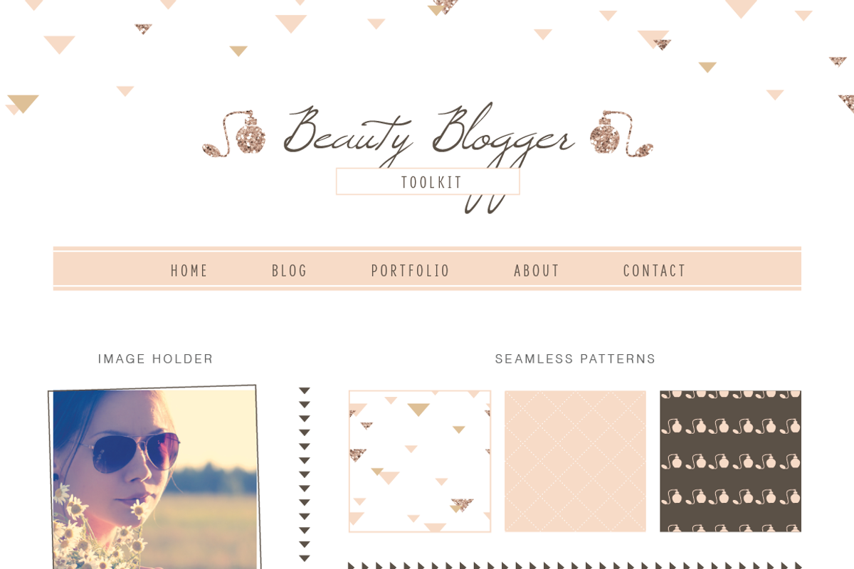 Beauty Blogger Toolkit, a Templates & Theme by DesignsByMissM