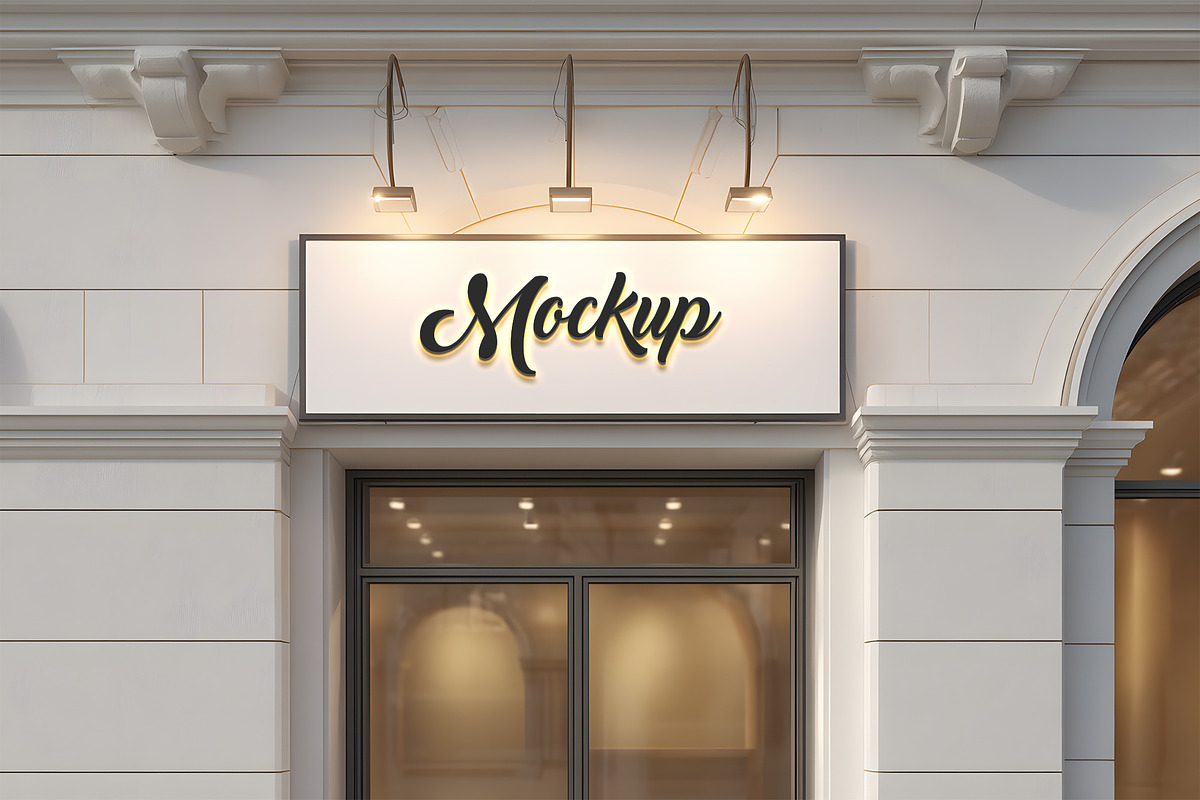 Logo Mockup Modern Facade Sign, a Product Mockup by GenesisCreativeCo (Photo 4 of 4)