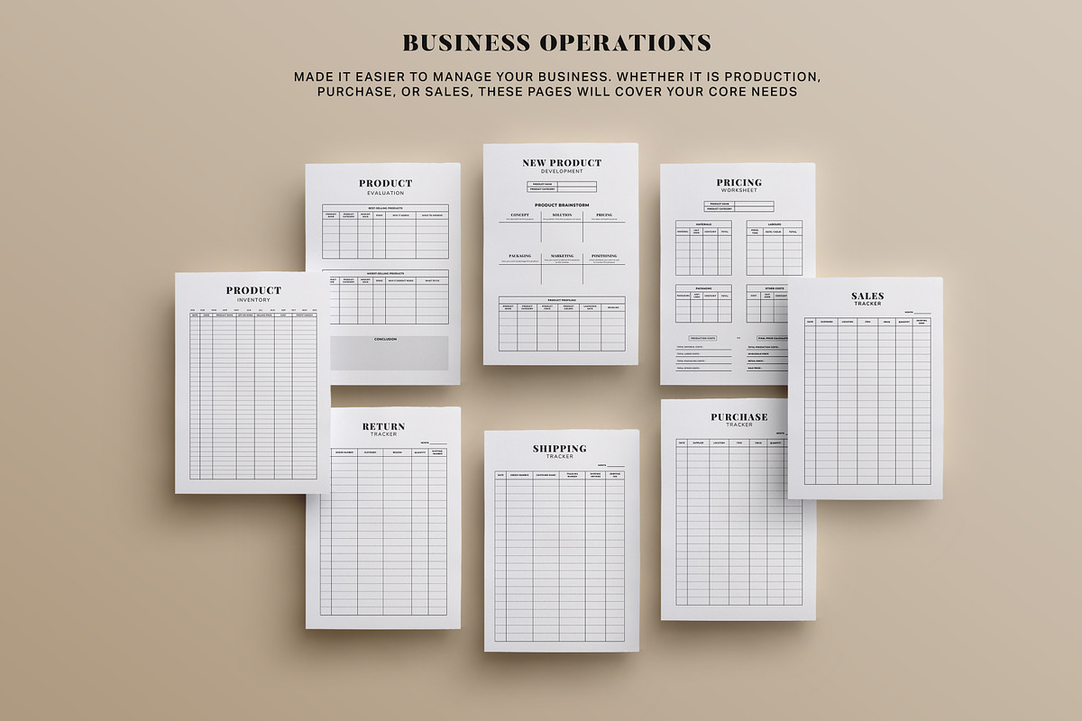 Complete Business Planner Bundle, a Print Template by CVR Presets (Photo 3 of 8)