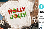 Glitter Holly Jolly Christmas Png, an Illustration by Creative Art (Thumbnail 2 of 6)